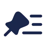 Pin List SVG Icon